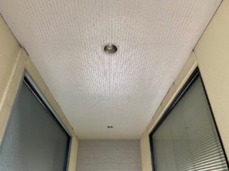 中津川市、軒天塗装完了