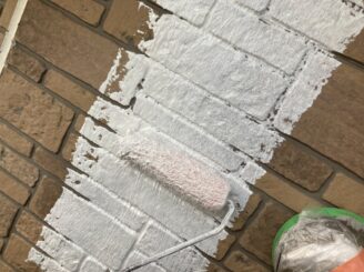 多治見市で外壁塗装 外壁下塗り