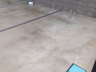 土岐市でタイル部分の外壁の塗り替え 高圧水バイオ洗浄