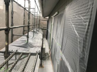 土岐市で屋根一部葺き替え 外壁塗り替え塗装 養生完成