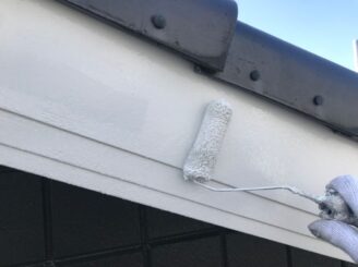 土岐市で屋根一部葺き替え 外壁塗り替え塗装 外壁破風板塗装