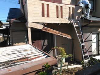 多治見市 ベランダの撤去、交換