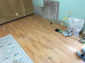 多治見市 フロアー張り 床の補修
