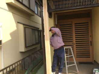 土岐市 木部の補修 外壁塗装