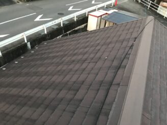 犬山市で屋根外壁塗装　塗り替え前の写真