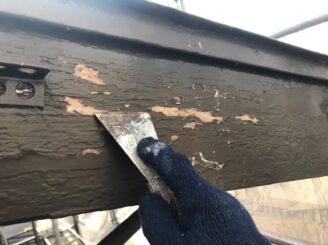 春日井市で付帯部塗装 破風板の塗り替え