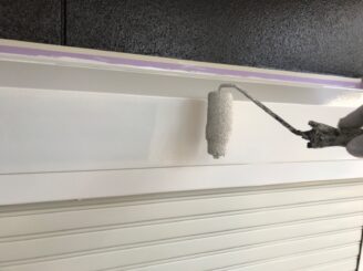 可児市で屋根外壁の塗り替え シャッターBOXの塗り替え