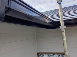 多治見市で屋根外壁塗装　樋の塗り替え