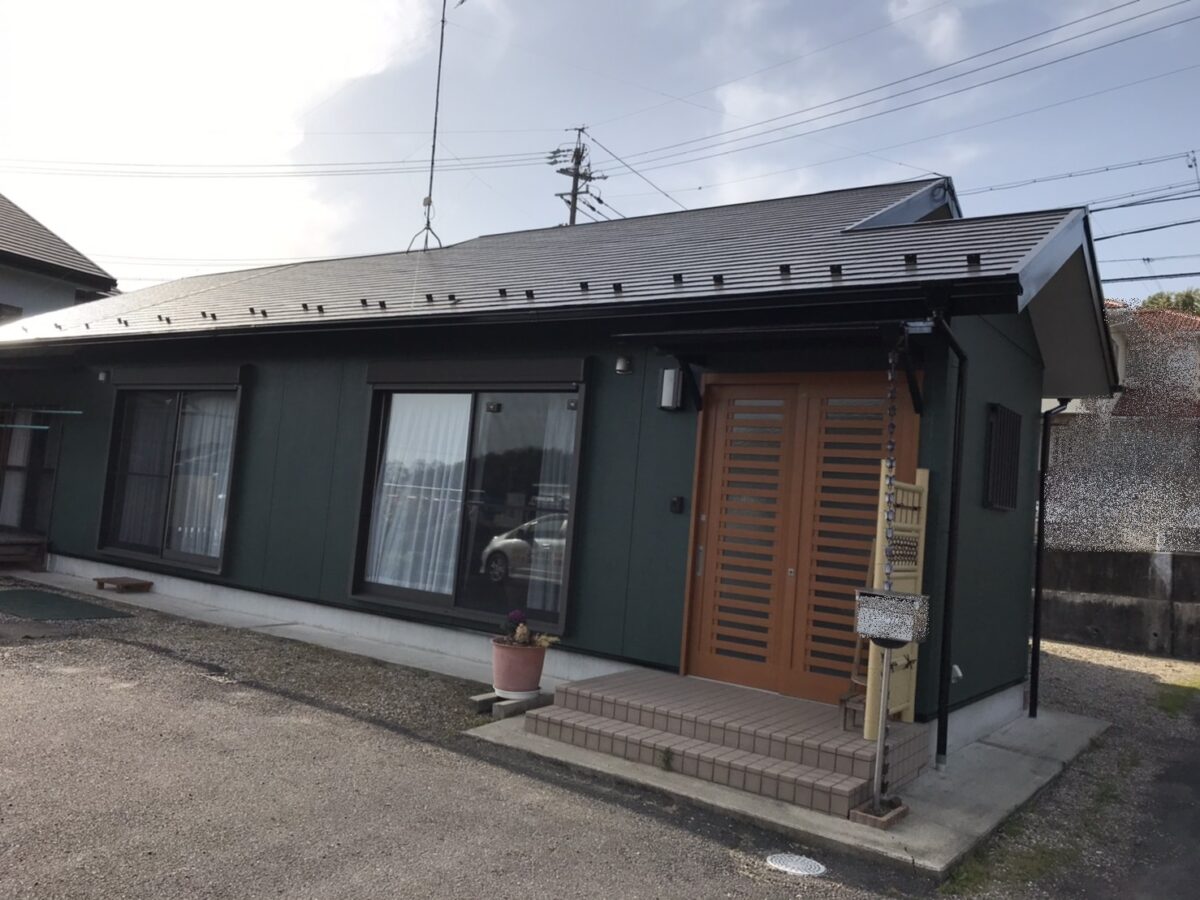 犬山市で屋根外壁塗り替え塗装完成