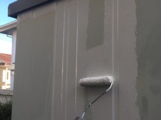 多治見市で屋根外壁塗装　倉庫の塗り替え