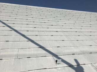 多治見市で屋根外壁塗装 屋根の塗り替え タスペーサーを取り付け完成