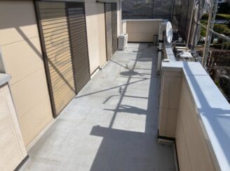 春日井市で屋根外壁塗り替え塗装 ベランダ防水