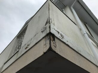 可児市で屋根外壁塗装 塗り替え前壁