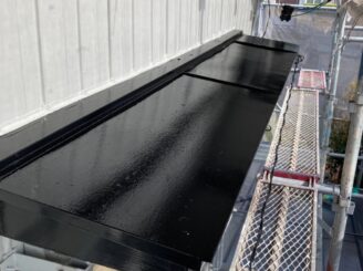 春日井市で屋根外壁塗り替え塗装 小庇塗り替え
