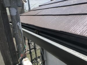 中津川市、屋根の小口塗装