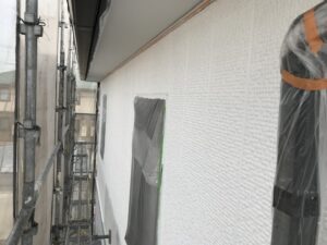 中津川市、外壁の上塗り塗装、完了
