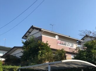 春日井で屋根外壁塗装 塗り替え工事 塗り替え前写真