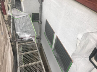 多治見市で屋根外壁塗装 外壁下塗り塗装