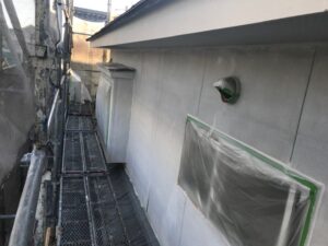 中津川市、外壁の下塗り塗装