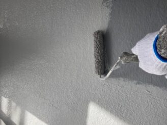 瑞浪で外壁の塗り替え工事 ベランダ防水工事 リボール式