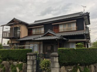土岐市で外壁塗装 塗り替え工事 塗り替え前