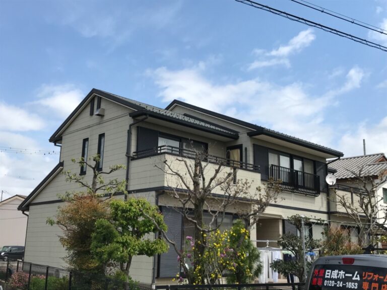美濃加茂市で屋根外壁塗り替え塗装　フッ素　塗り替え前