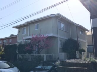多治見市で屋根外壁塗り替え塗装工事前