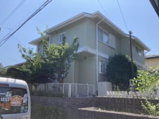 多治見市で屋根外壁塗り替え塗装工事完成 屋根外壁シリコン塗装