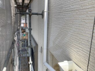 多治見市で屋根外壁塗り替え塗装 シリコン塗料で塗り替え 基礎に亀裂 樋に錆び 樋に汚れ バイオ洗浄