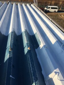 瑞浪市でアパート屋根　折半屋根　塗り替え塗装　遮熱塗料