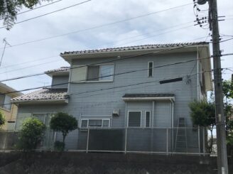 多治見市 瑞浪市 屋根積み替え 外壁塗り替え塗装 外壁色の退色 塗膜剥離 塗り替え前
