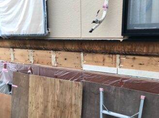 瑞浪市　多治見市で外壁塗り替え塗装　屋根カバー工法　ガルバ張り替え　フッ素塗装　ベランダ撤去