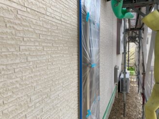 多治見市で屋根外壁塗り替え塗装 シリコン塗料で塗り替え 基礎に亀裂 樋に錆び 樋に汚れ バイオ洗浄