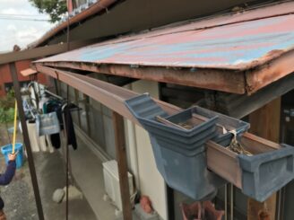 多治見市 瑞浪市で外壁塗装 塗り替え前の状態 色の退色