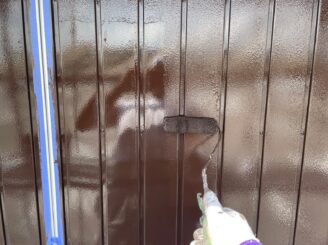 多治見市　瑞浪市で外壁一部塗装　お風呂交換工事　雨戸塗り替え