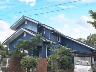 多治見市　瑞浪市で屋根外壁塗り替え塗装　屋根フッ素　外壁シリコン　雨戸塗り替え　塗り替え塗装工事完成