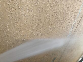 多治見市で平屋の外壁塗り替え塗装 ラジカルシリコンGH 外壁バイオ洗浄 高圧洗浄 高圧水洗浄 高圧洗浄機 カビ苔の発生 コケ