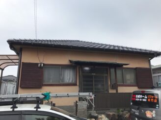 多治見市 瑞浪市 外壁塗り替え塗装 外壁塗装工事 シリコン塗料 平屋 1階建て 塗り替え前