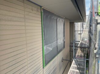 土岐市 瑞浪市で外壁塗装 現調時のお家の状態 施工前 塗り替え前 フッ素塗料で塗り替え 外壁に汚れ汚れ 亀裂 チョーキング現象 基礎亀裂 バイオ洗浄 高圧水洗浄 高圧洗浄 養生完成