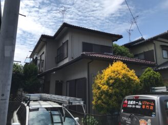 春日井市 外壁塗装工事 塗り替え塗装工事 フッ素塗料 遮熱塗料 外壁汚れ 塀塗り替え 塀塗装 多治見市 日成ホーム プロタイムズ多治見店 見積り無料 現場調査無料 地元 リフォーム 施工前写真 塗り替え前