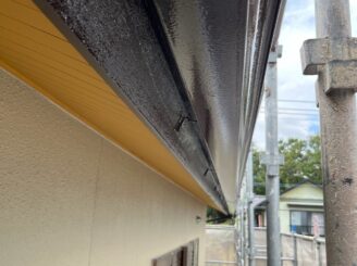多治見市 幸町 外壁塗装 色落ち 色の退色 変色 ひび割れ 塗り替え塗装 見積り無料 相談無料 日成ホーム プロタイムズ多治見店 破風板塗り替え