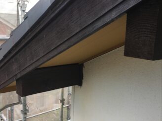 可児市 外壁塗装 破風板塗り替え 色落ち 塗膜剝離 多治見市 日成ホーム 現調 見積り無料 プロタイムズ多治見店