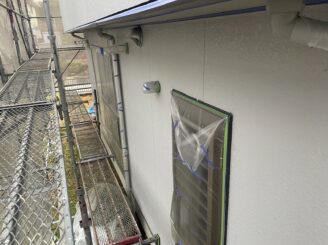 土岐市 外壁塗装 塗り替え工事 棟板金塗り替え ベランダ防水工事 現調時 見積り無料 多治見市 日成ホーム プロタイムズ多治見店 養生