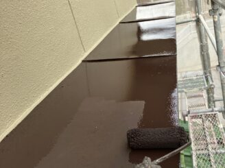 多治見市 外壁塗装 塗り替え工事 小庇塗り替え 防水機能低下 養生完成 塗膜剥離 壁 色落ち 色の変退色 リピーター OB顧客 見積り無料 プロタイムズ多治見店