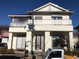 多治見市 屋根外壁塗装工事 日成ホーム 色の変退色 色落ち 目地ひびわれ ブラウン系 茶系 完成写真 プロタイムズ多治見 見積り無料
