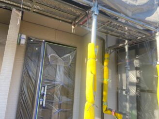 名古屋市 屋根外壁塗装工事 塗り替え 色の退色 色がうすい ひび割れ かび 苔 コケ 養生 見積り無料 多治見市 日成ホーム プロタイムズ多治見店 施工前 塗り替え前