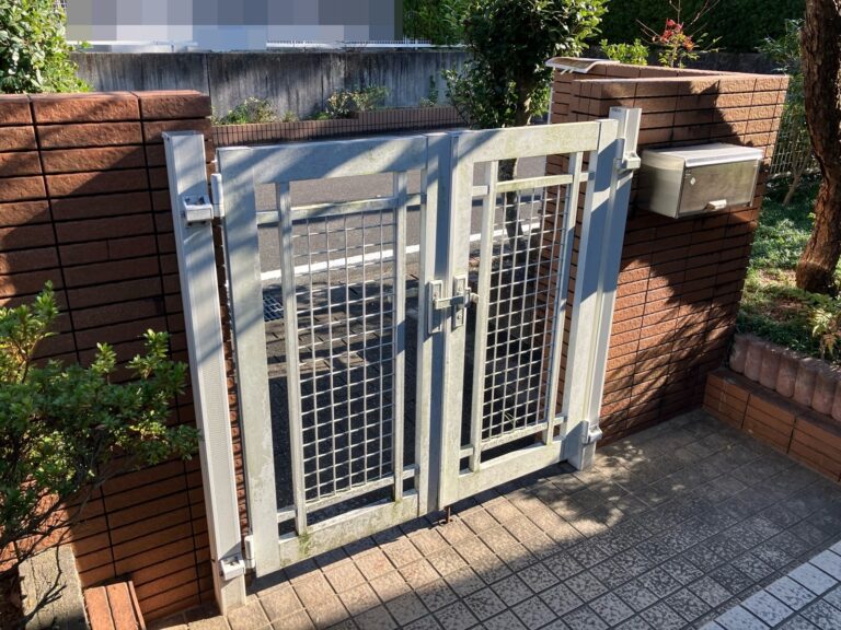 多治見市　門扉交換　エクステリア工事