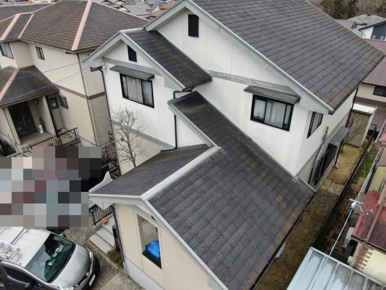 多治見市脇之島町　ホワイトタウン　屋根塗装工事　外壁塗装工事　施工前　