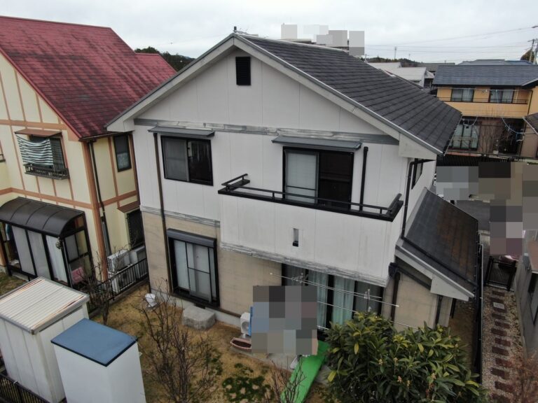 多治見市脇之島町　ホワイトタウン　屋根塗装工事　外壁塗装工事　施工前　