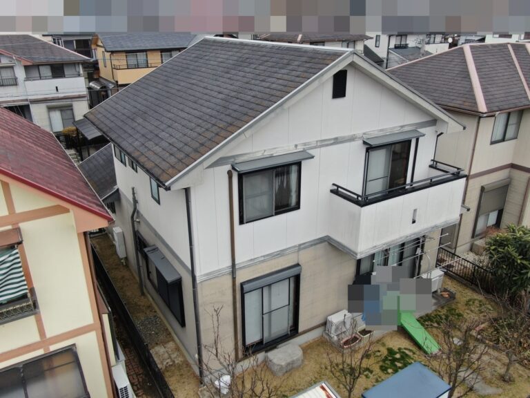 多治見市脇之島町　ホワイトタウン　屋根塗装工事　外壁塗装工事　施工前　